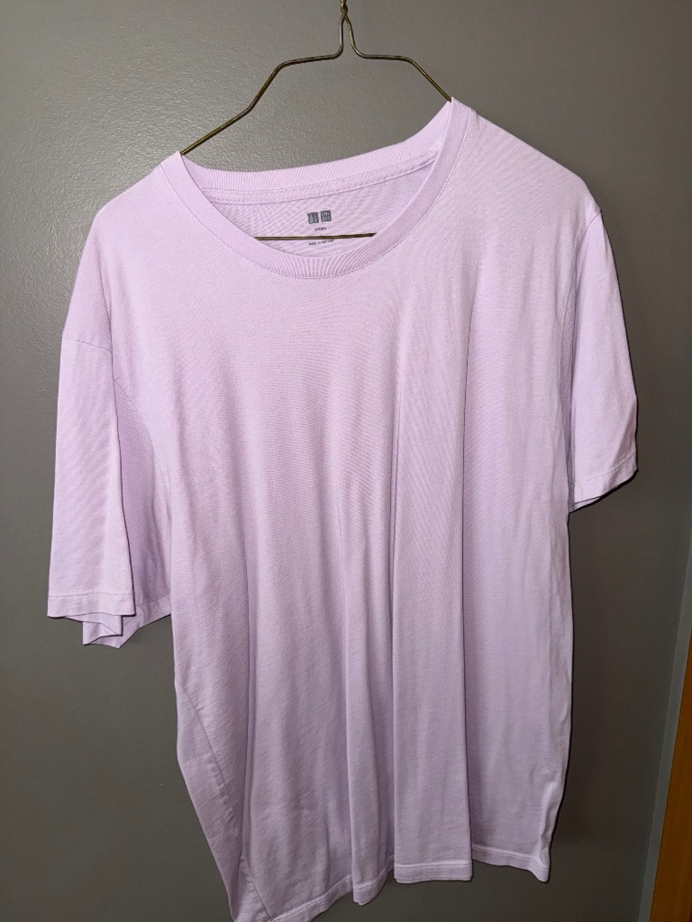 Uniqlo Supima Cotton Tee Purple Violet Lavender